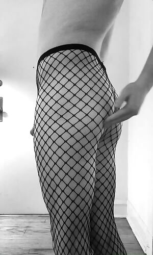 Seeing my own cheeks jiggle in slutty lingerie turns me on. What do you think?