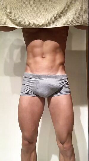 I dropped the towel and then...