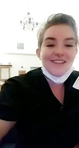 Chained boobies on a 16 hr shift! Lets play? Ive already came once at work...