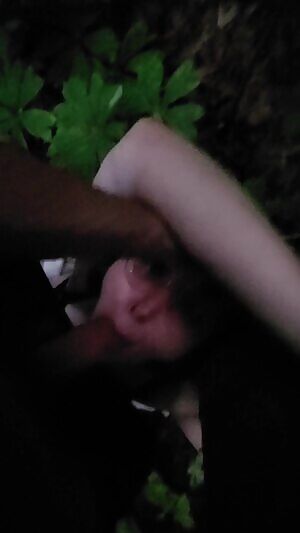 tied up in a public park 😈