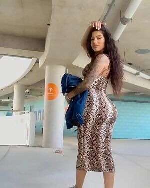 Snakeskin dress