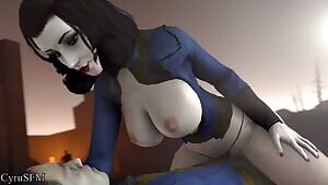 Elizabeth Cowgirl Creampie