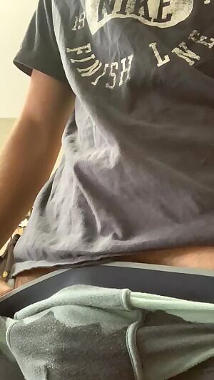 Letting my big cock breathe