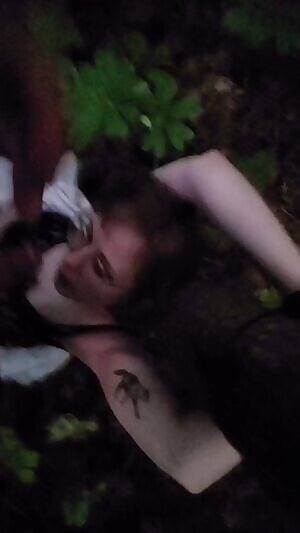 Tied up in a public park 😇