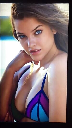 Barbara Palvin takes a BIG load to her sexy face courtesy of my cock!!!!
