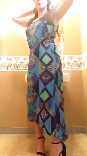 Sunday church dress tease