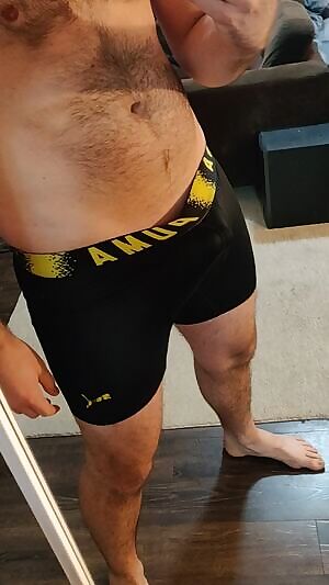See my bulge before I whip my cock out