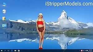 Sexy School Girl Striptease