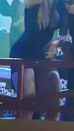 Club teaser pantyless girlfriend!